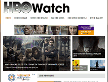 Tablet Screenshot of hbowatch.com